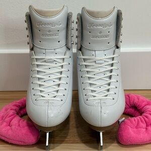 Jackson Ultima Freestyle FS2190 Women Ladies White Figure Ice Skates Size 5.5 W